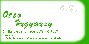 otto hagymasy business card